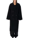 Loulou Studio Black Bonero Coat In Black