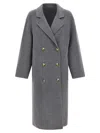 Loulou Studio Loulou Borneo Oversized Wool And Cashmere Coat In Gray