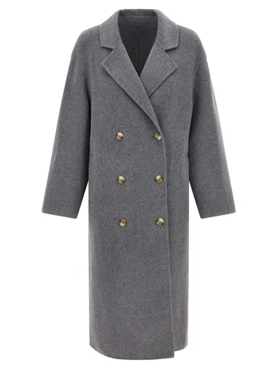Loulou Studio Borneo Coat In Gray