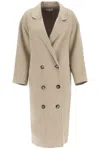 Loulou Studio Borneo Double Breasted Coat In Taupe