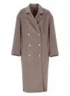 Loulou Studio Borneo Lds Coat In Brown