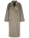 Loulou Studio 'borneo' Melange Mole Cashmere Blend Coat In Gray