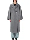 Loulou Studio Loulou Borneo Oversized Wool And Cashmere Coat In Gray