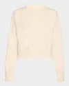 Loulou Studio Boxy Cashmere Crewneck Sweater In Ivory