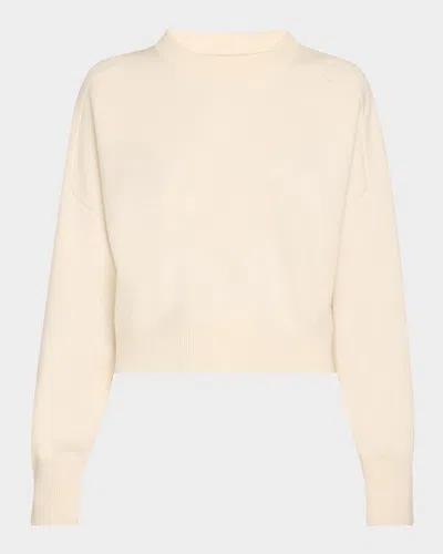 LOULOU STUDIO MIRO BOXY CASHMERE CREWNECK SWEATER