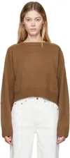 Loulou Studio Brown Bruzzi Sweater In Mocha