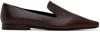 Loulou Studio Brown Carole Loafers In Choco