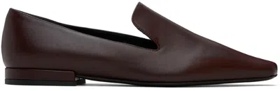 Loulou Studio Brown Carole Loafers In Choco