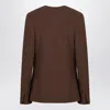 Loulou Studio Brown Double-breasted Wool Jacket
