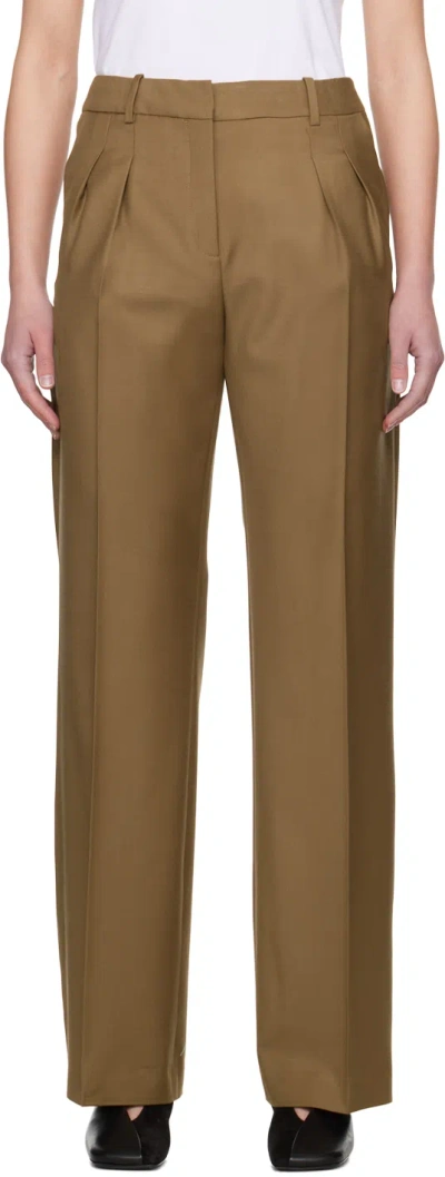 Loulou Studio Brown Sbiru Trousers In Antique Brown