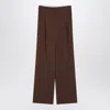 Loulou Studio Brown Wide Pants In Wool