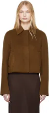 Loulou Studio Brown Zhanna Jacket In Wood