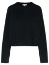 Loulou Studio Bruzzi Cropped Wool And Cashmere-blend Sweater In Black