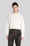 Loulou Studio Bruzzi Lds Knitwear In Beige Wool In White