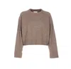 Loulou Studio Tristan Loose Fit Sweater In Brown