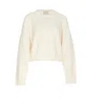 Loulou Studio Off-white Bruzzi Sweater In White