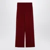 Loulou Studio Burgundy Palazzo Trousers