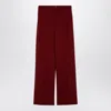Loulou Studio Burgundy Palazzo Trousers