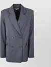 Loulou Studio Donau Double-breasted Blazer In Blue