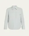 Loulou Studio Button-down Cotton Shirt In Mist