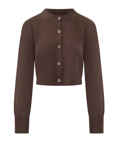 Loulou Studio Button-up Knitted Cardigan In Brown