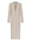 Loulou Studio Buttoned Patch-pocket Coat In Neutral