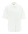 Loulou Studio Buttoned Short-sleeved Shirt In White