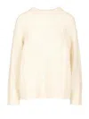 Loulou Studio Cable Knit Sweater In Neutral