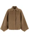Loulou Studio Camel Wool Blend Camila Coat In Brown