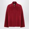 Loulou Studio Camila Jacket In Burgundy Wool In Burgundy