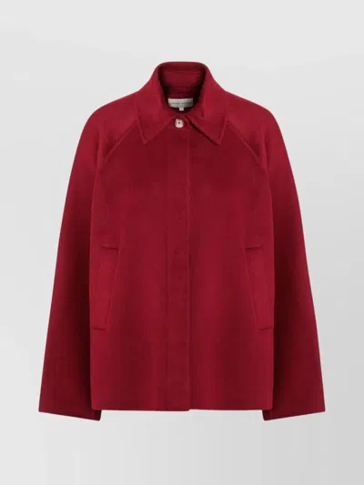 LOULOU STUDIO CAMILA JACKET WOOL BURGUNDY