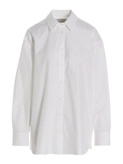 Loulou Studio Espanto Cotton Shirt In White
