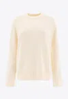 Loulou Studio Loulou Ivory Cashmere Baltra Sweater In White