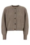 Loulou Studio Cappuccino Cashmere Bastia Cardigan