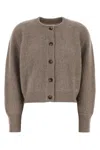 Loulou Studio Cappuccino Cashmere Bastia Cardigan In Coastbeige