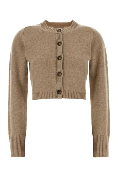 Loulou Studio Cappuccino Cashmere Zephir Cardigan In Brown