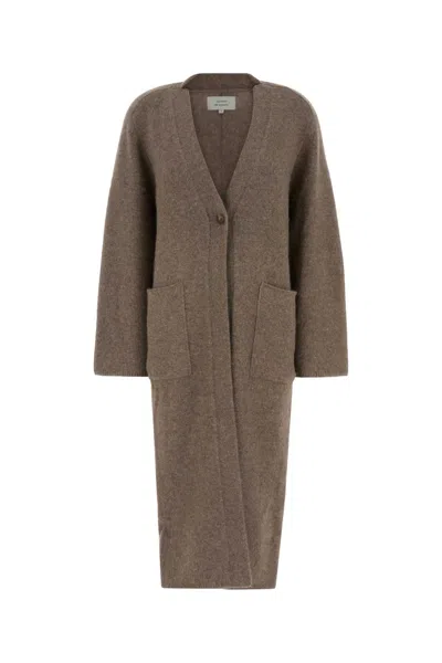 Loulou Studio Cappuccino Wool Blend Smet Cardigan In Brown