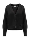 Loulou Studio Zanzibar Wool And Cashmere Cardigan In Black