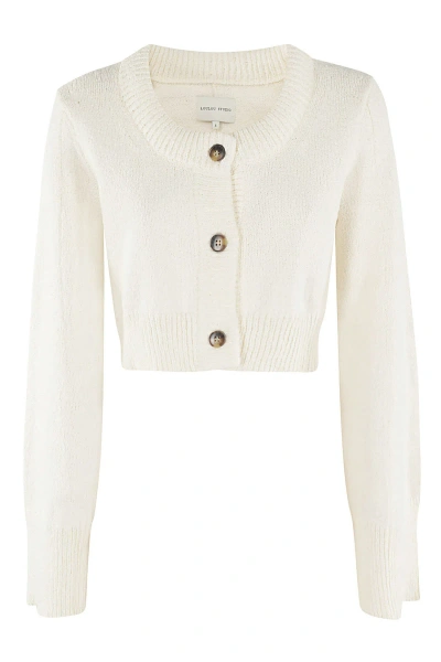 Loulou Studio Armand Cardigan In Rice Ivory