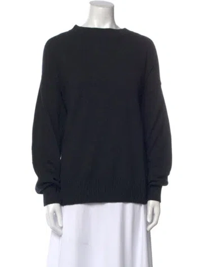 Pre-owned Loulou Studio Cashmere Bateau Neckline Sweater In Black