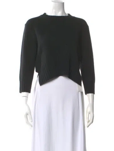 Pre-owned Loulou Studio Cashmere Bateau Neckline Sweater In Black