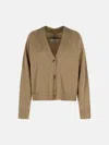 Loulou Studio Cashmere Cardigan Mole Melange In Sand