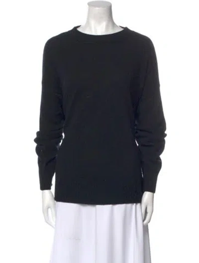 Pre-owned Loulou Studio Cashmere Crew Neck Sweater In Black