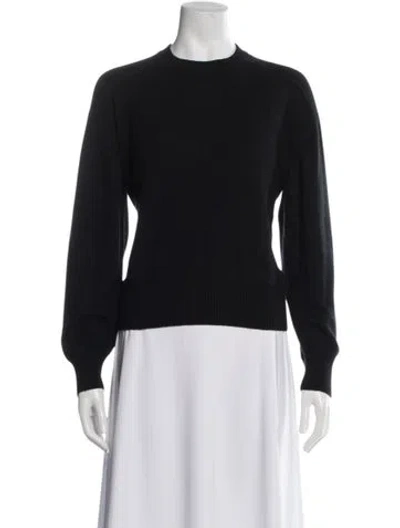 Pre-owned Loulou Studio Cashmere Crew Neck Sweater In Black