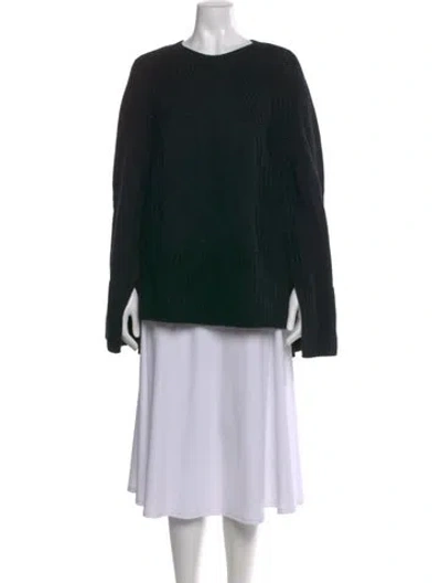 Pre-owned Loulou Studio Cashmere Crew Neck Sweater In Black