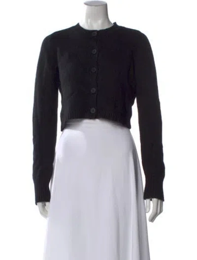 Pre-owned Loulou Studio Cashmere Crew Neck Sweater In Black