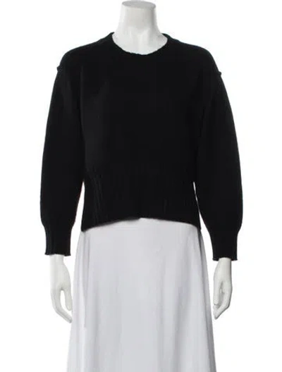 Pre-owned Loulou Studio Cashmere Crew Neck Sweater In Black