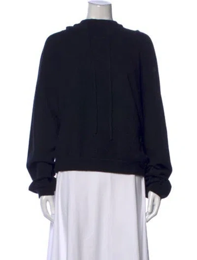 Pre-owned Loulou Studio Cashmere Crew Neck Sweater In Black