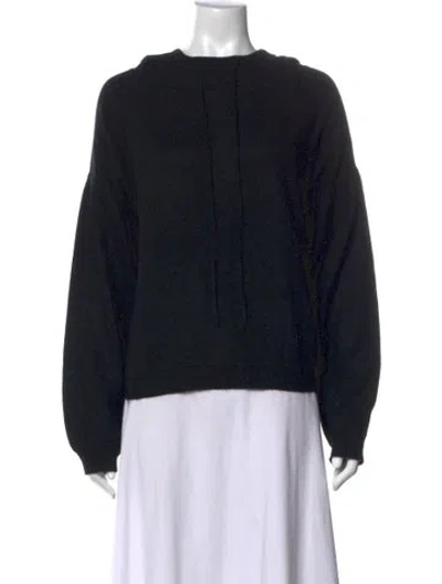 Pre-owned Loulou Studio Cashmere Crew Neck Sweater In Black