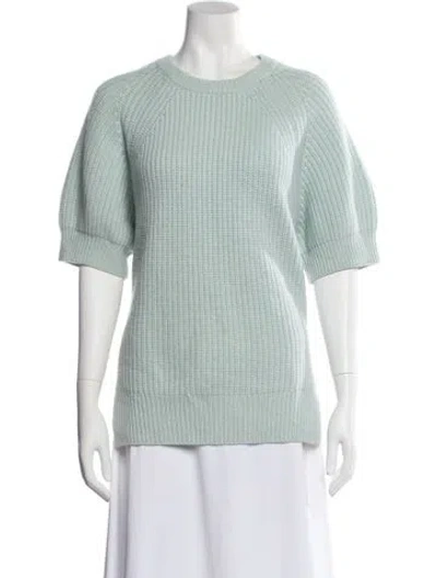 Pre-owned Loulou Studio Cashmere Crew Neck Sweater In Blue